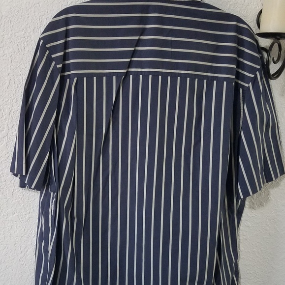 NWT VINCE  Stripe half sleeve button up shirt - Picture 4 of 5